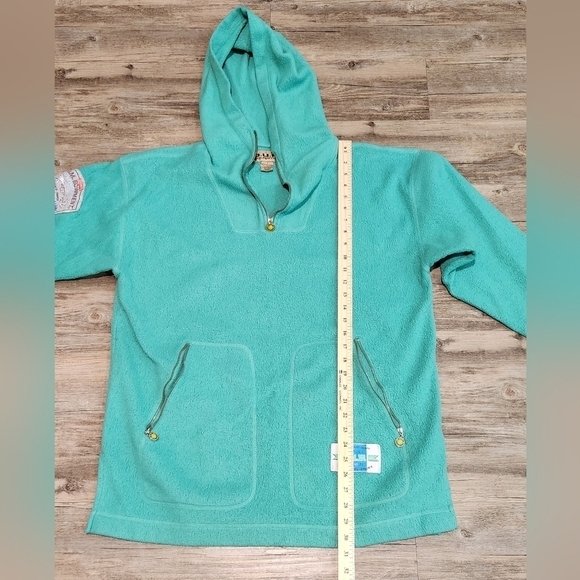 90s Vintage BUM Equipment Pullover Fleece Hoodie size Large - Picture 7 of 8